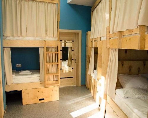 Кровать в общем 6-местном номере для мужчин и женщин Forum Hostel
								4